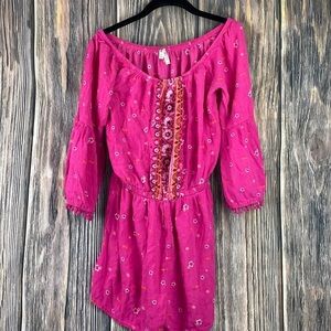 Darling Hot Pink Romper